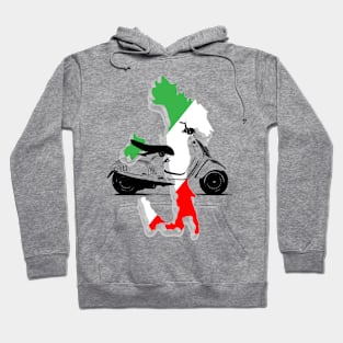 italy flag vespa Hoodie